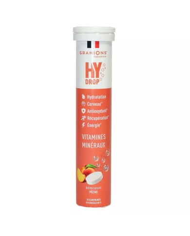 Granions Hydrop hydratation pêche Tube de 20 comprimés