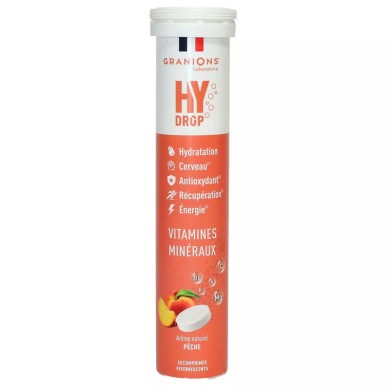 Granions Hydrop hydratation pêche Tube de 20 comprimés