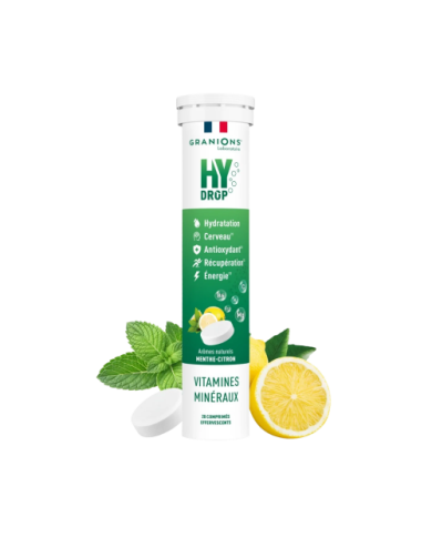 Granions Hydrop Menthe-Citron Tube de 20 comprimés