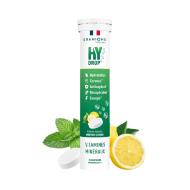 Granions Hydrop Menthe-Citron Tube de 20 comprimés