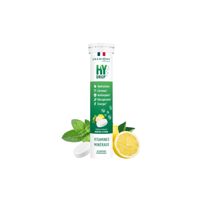 Granions Hydrop Menthe-Citron Tube de 20 comprimés