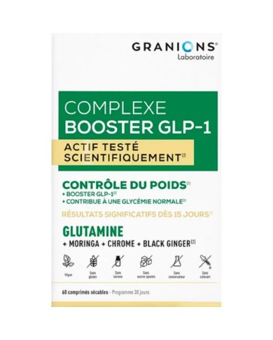 Granions Complexe Booster GLP-1 Contrôle du poids Boite de 60 comprimés