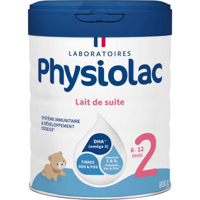 PHYSIOLAC Lait 2ème âge Boite de 800 g