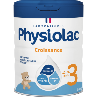 PHYSIOLAC Croissance 3ème age Boite de 800 grammes
