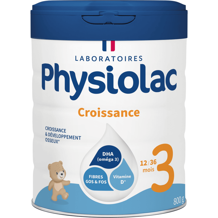 PHYSIOLAC Croissance 3ème age Boite de 800 grammes