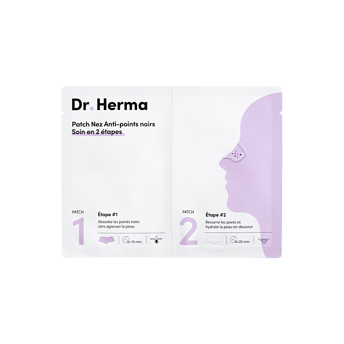 Dr Herma Patchs NEZ Anti-Points noirs 2 Étapes