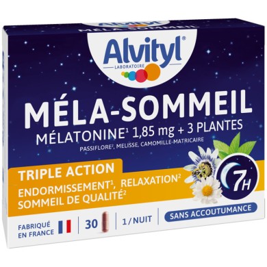 ALVITYL MELA-SOMMEIL TRIPLE ACTION Boite de 30 GELULES