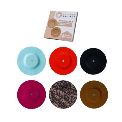 Patchs Capteur Protect pour capteur Freestyle Libre Boite de 4 cover couleur marron