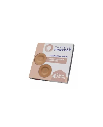 Patchs Capteur Protect pour capteur Freestyle Libre Boite de 4 cover couleur beige