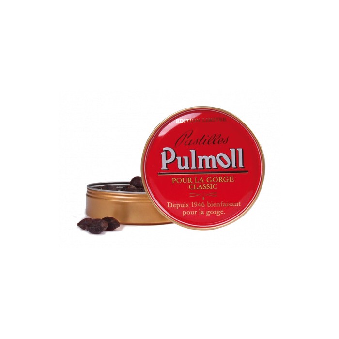 PULMOLL Rouge pastilles pour la gorge Boite de 75 grammes