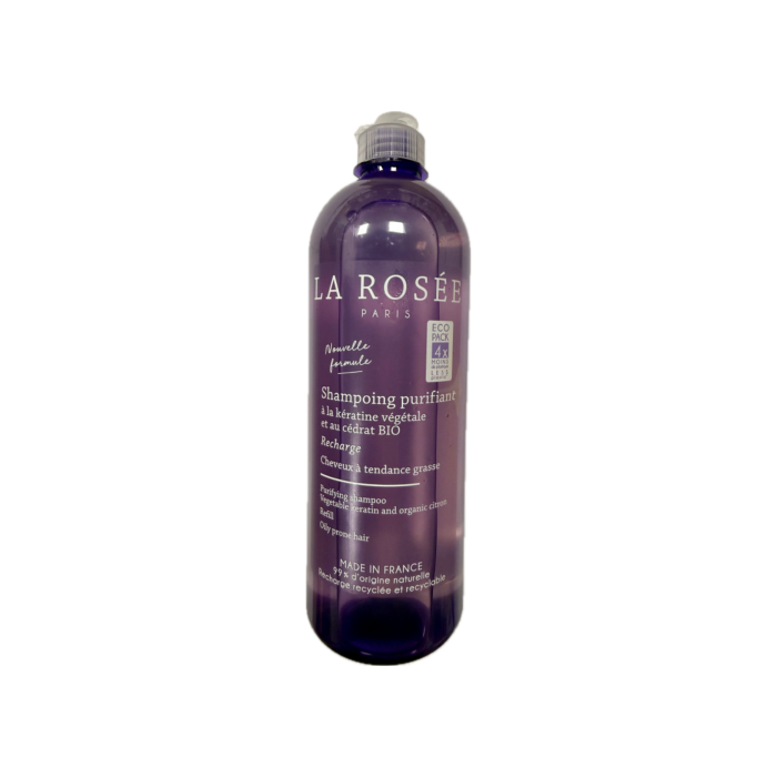 LA ROSÉE SHAMPOING PURIFIANT Kératine Végétale et Cédrat BIO Flacon de 400ml