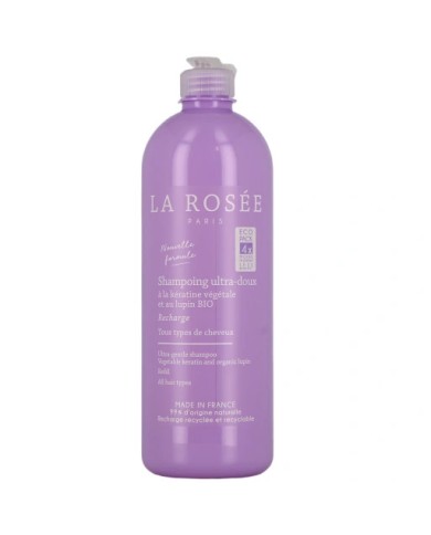LA ROSEE Shampoing ultra doux au lupin BIO Flacon de 400 ml
