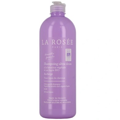 LA ROSEE Shampoing ultra doux au lupin BIO Flacon de 400 ml