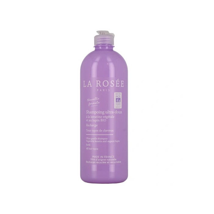 LA ROSEE Shampoing ultra doux au lupin BIO Flacon de 400 ml
