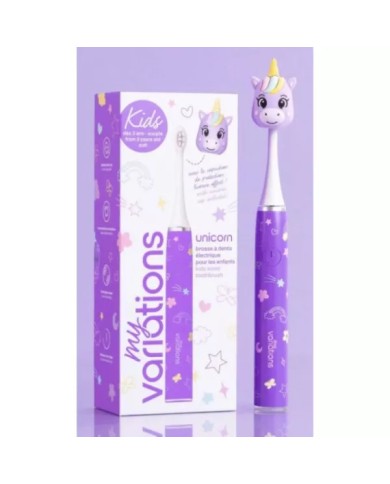 My Variations brosse à dents électrique kids dès 3 ans unicorn violet