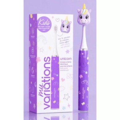 My Variations brosse à dents électrique kids dès 3 ans unicorn violet