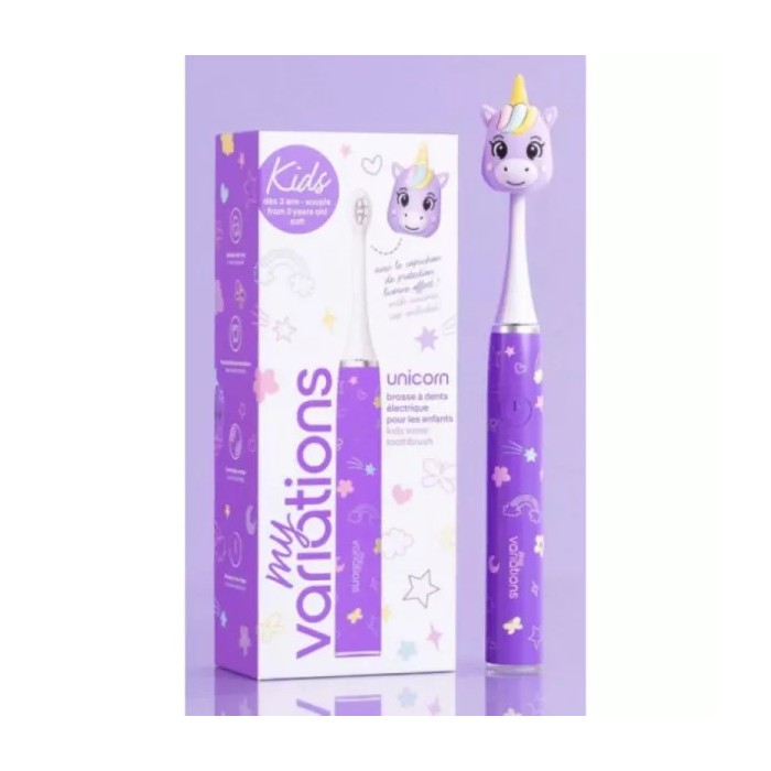 My Variations brosse à dents électrique kids dès 3 ans unicorn violet