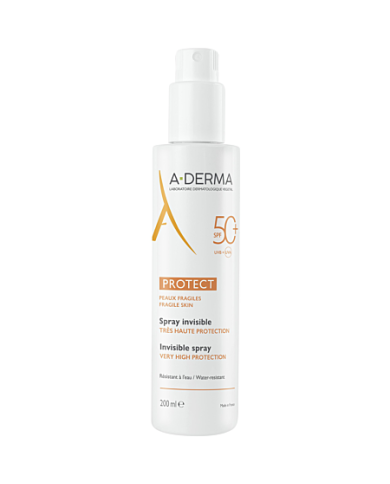 ADerma Protect Spray invisible SPF 50+ peaux fragiles Spray de 200 ml