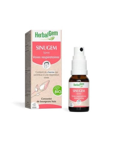 HERBALGEM SINUGEM Complexes de bourgeons frais bio spray de 15 ML