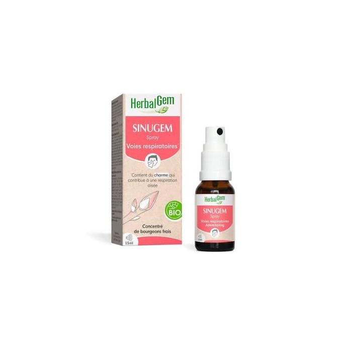 HERBALGEM SINUGEM Complexes de bourgeons frais bio spray de 15 ML