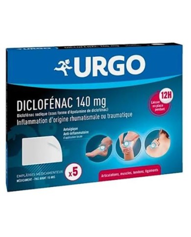 Urgo Diclofenac Emplâtres Médicamenteux 140 mg Boite de 5