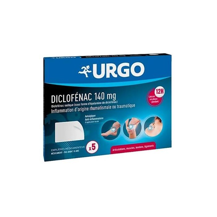 Urgo Diclofenac Emplâtres Médicamenteux 140 mg Boite de 5