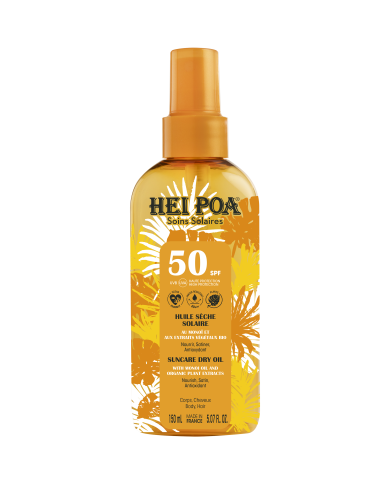 HEI POA Stick visage solaire SPF 50 - Monoï Spray de 150 ml