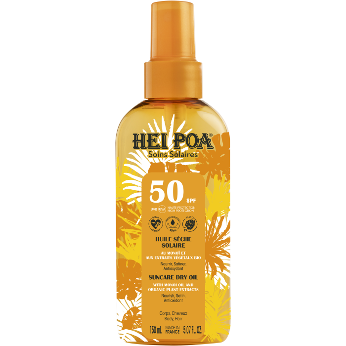 HEI POA Stick visage solaire SPF 50 - Monoï Spray de 150 ml
