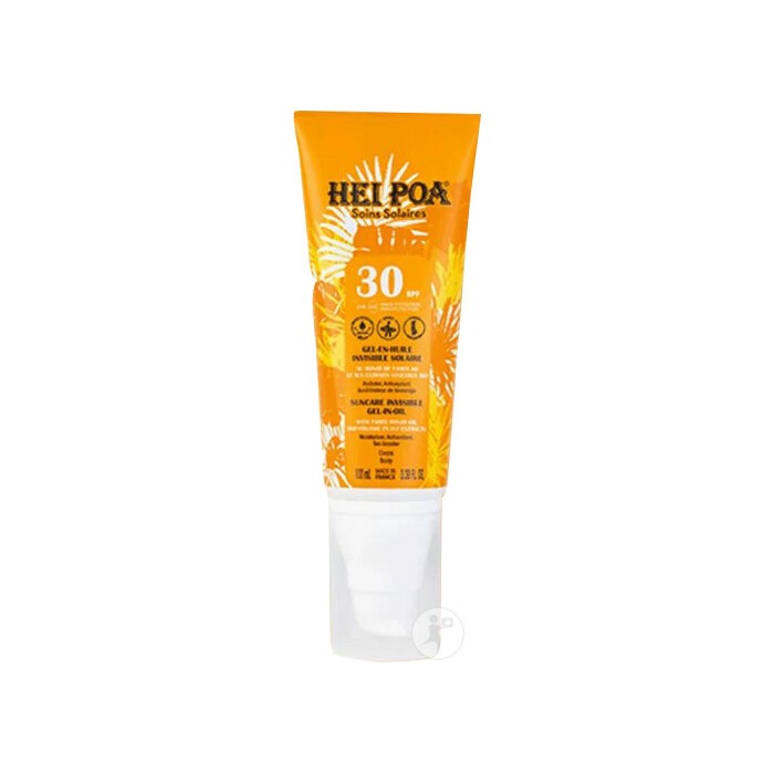 Hei Poa Gel-En-Huile Invisible Solaire SPF 30 Tube de 100ml