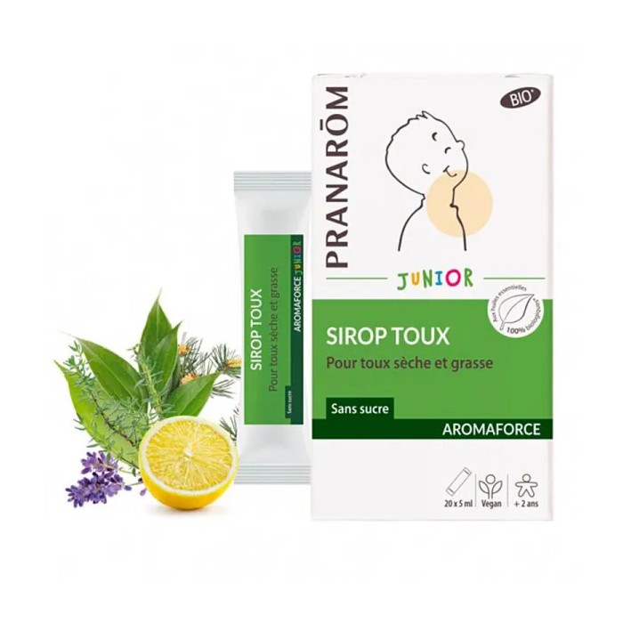 PRANAROM Aromaforce Junior Sirop Toux enfant 20x5 ml