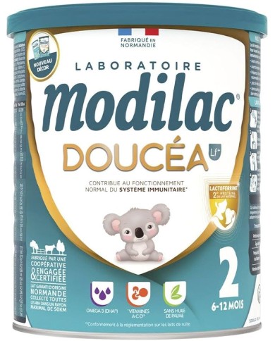 MODILAC Doucéa LF+ lait 2ème âge de 6 à 12 mois Boite de 800 grames