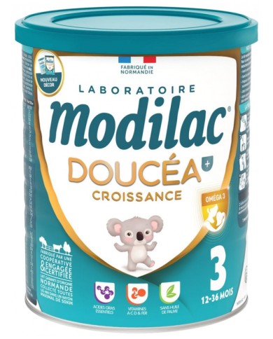 MODILAC Doucéa LF+ lait 3ème âge de 12 à 36 mois Boite de 800 grammes