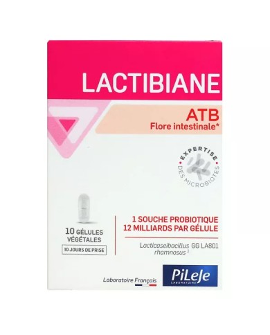 PILEJE LACTIBIANE ATB Flore intestinale Boite de 10 gélules