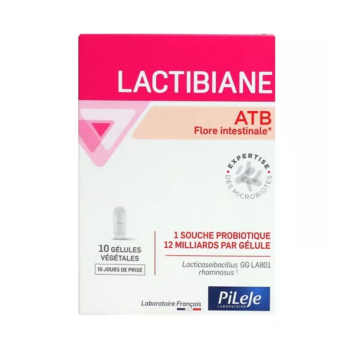 PILEJE LACTIBIANE ATB Flore intestinale Boite de 10 gélules