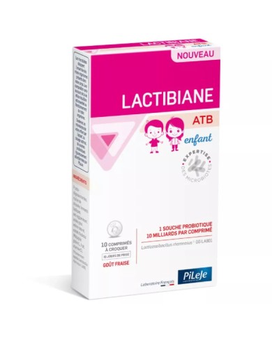 Pileje Lactibiane ATB Enfant Boite de 10 comprimés à croquer