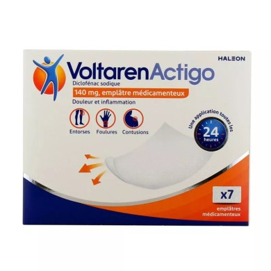 VOLTAREN Actigo 140mg  Emplâtre Sachets Boite de 78