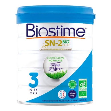 Biostime SN-2 plus bio lait de croissance 3ème âge Boite de 800g