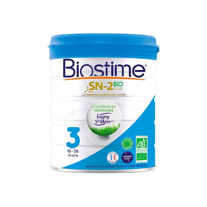 Biostime SN-2 plus bio lait de croissance 3ème âge Boite de 800g