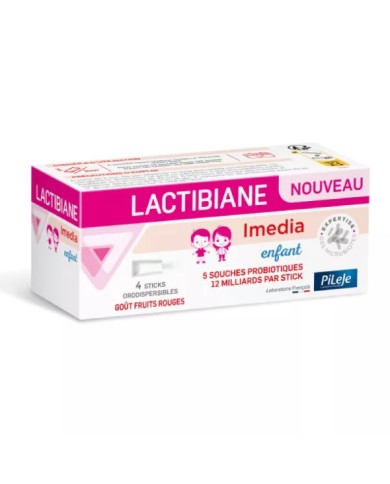 Pileje Lactibiane Imedia Enfant Boite de 4 sticks Orodispersibles