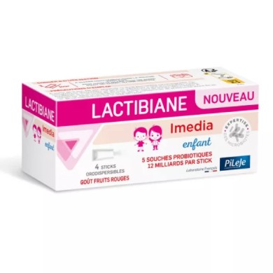 Pileje Lactibiane Imedia Enfant Boite de 4 sticks Orodispersibles
