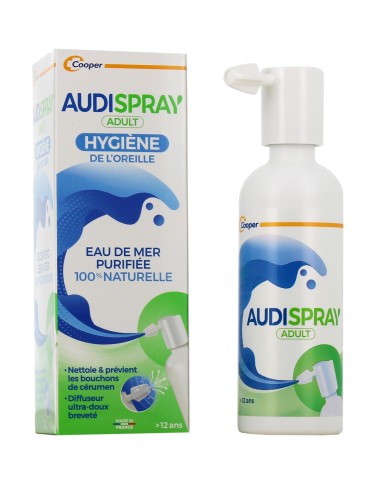 AUDISPRAY Adulte Hygiène de l'oreille Spray de 50 ml