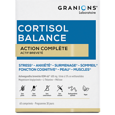 Granions Cortisol Balance Boite de 60 Comprimés