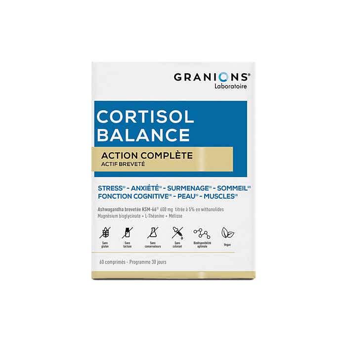 Granions Cortisol Balance Boite de 60 Comprimés