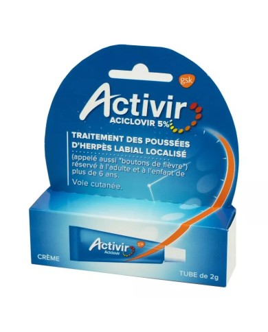 ACTIVIR 5% Crème  tube de 2g