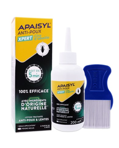 Apaisyl Anti-Poux Xpert Cire d'Abeille Flacon de 200 ml