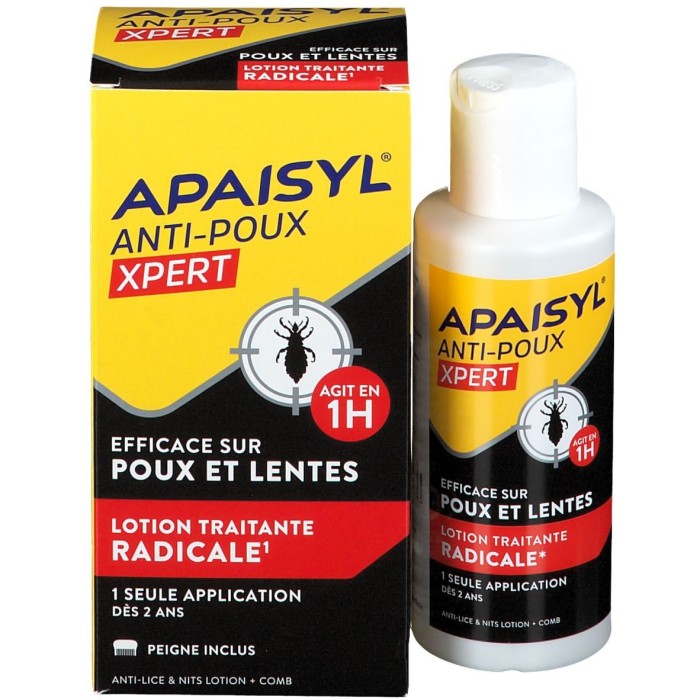 APAISYL XPERT Lotion traitante poux et lentes Flacon de 100ml