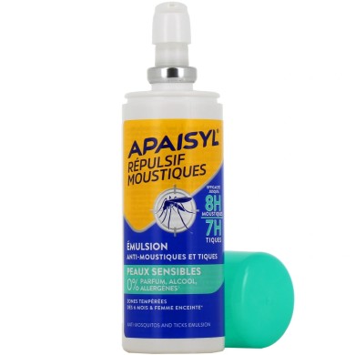 APAISYL PEAUX SENSIBLES Emulsion anti-moustiques spray de 90 ml