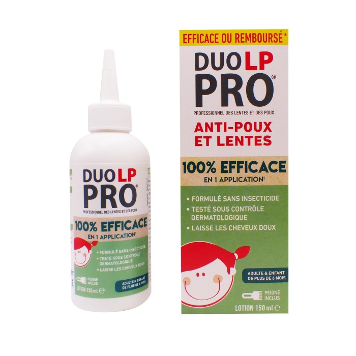 DUO LP PRO Lotion anti-poux et lentes de 150 ml + 1 peigne fin
