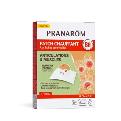 PRANAROM Aromalgic Patchs chauffants articulations & muscles Boite de 3