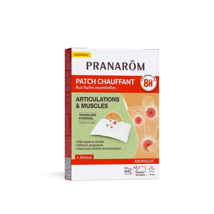 PRANAROM Aromalgic Patchs chauffants articulations & muscles Boite de 3